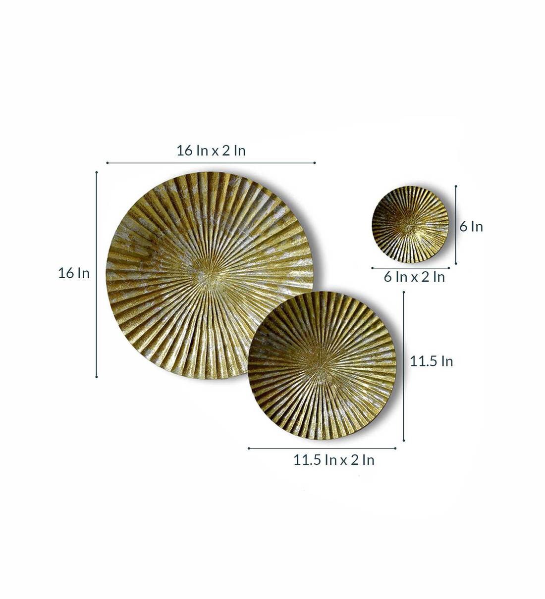 Beautiful Wrought Iron Abstract Wall Art In Gold